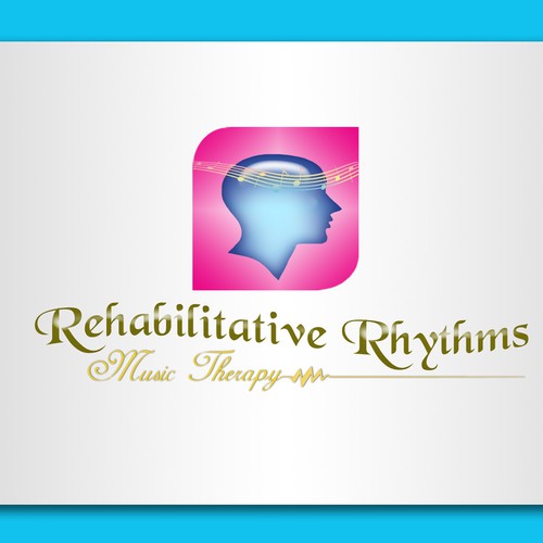 logo for Rehabilitative Rhythms Music Therapy Design by Abel's