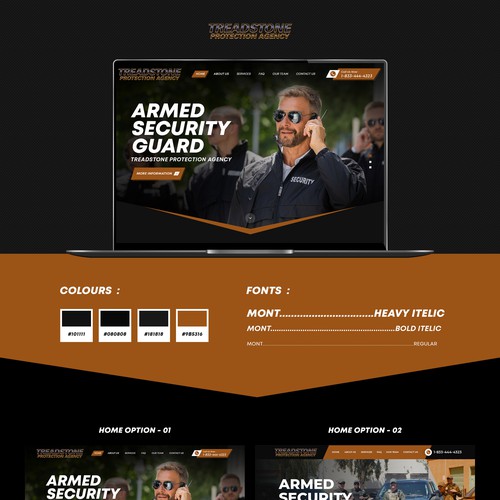 We Need A Strong Website Design For Leading Private Security Company Design by Gendesign