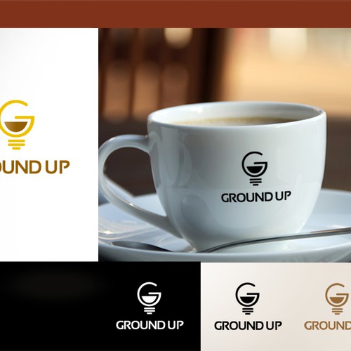 Create a logo for Ground Up - a cafe in AOL's Palo Alto Building serving Blue Bottle Coffee! デザイン by Adimo