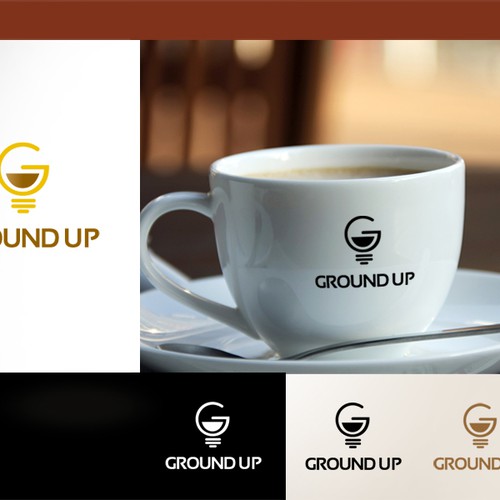 Create a logo for Ground Up - a cafe in AOL's Palo Alto Building serving Blue Bottle Coffee! Design by Adimo