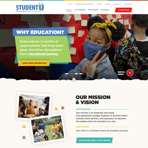 Student U Website Redesign Design by Jasmin_A (AMPLE)
