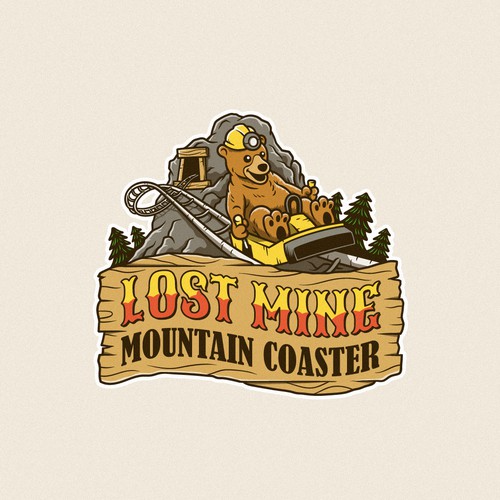 Designs | Roller Coaster Logo with Mining Theme and Bears | Logo design ...