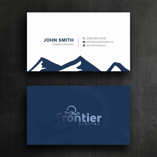 Create a business card with a rock solid brand Design by Felix SH