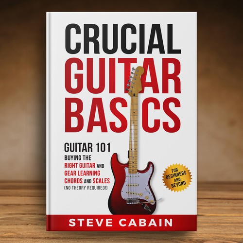 Need a powerful and eye catching design for a book about guitar. Design by Klassic Designs
