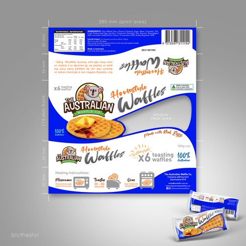 Waffle Packet Design Design by marketingmaster