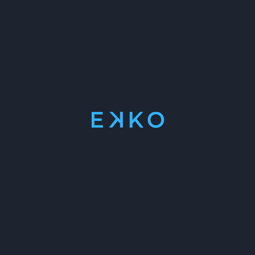 SIMPLE LOGO - ekko Letters then dm after Design by mdsgrafix