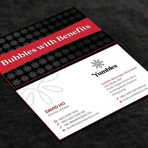 Create a Business Card for Yumbles! A Young Dynamic Fermented Foods Company Based in Hong Réalisé par CurveSky™ ☑️