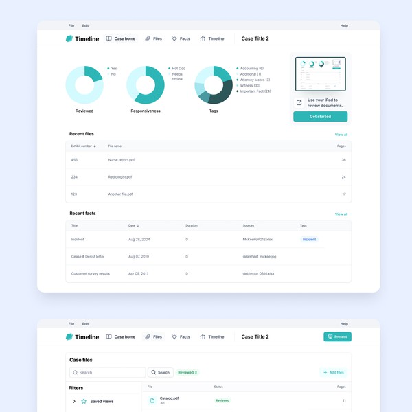 Trail Presenter is a native application that help lawyers