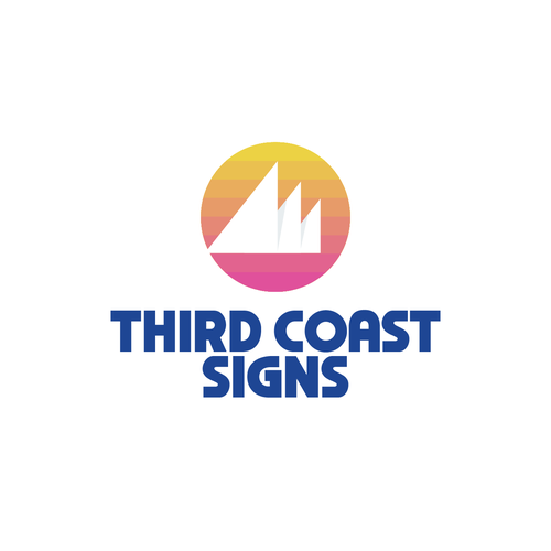 New vibrant business logo and branding for a sign making company serving Chicago Design by NinjaMouse™