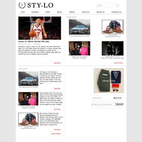 Create the next website design for sty-lo Design von Scan