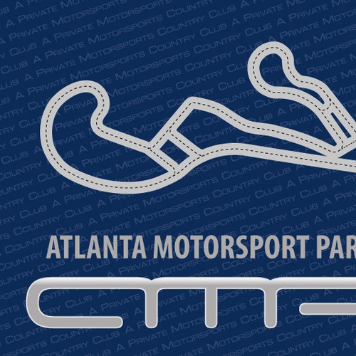 Decal sign for opening day at motorsports club track Design by Kobac