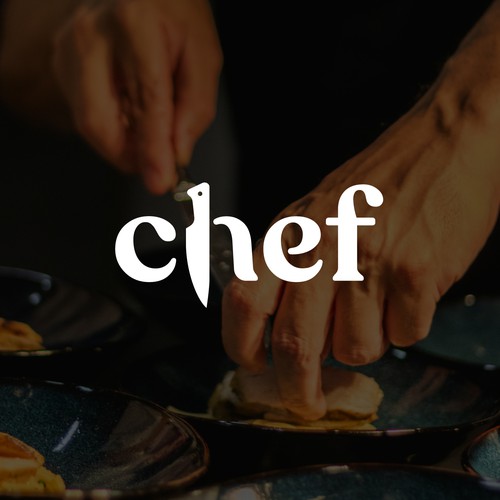 "CHEF": Food & Cooking Social Media Logo Design by k a r a