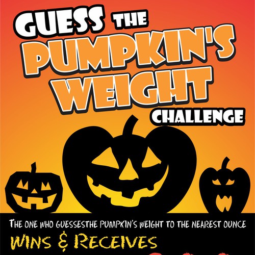 Printable Guess The Weight Of The Pumpkin Template