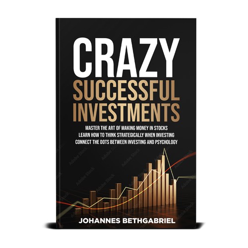 Powerful Book Cover for an Investing book that helps to Build Wealth in the Stock Market Design by T.Primada