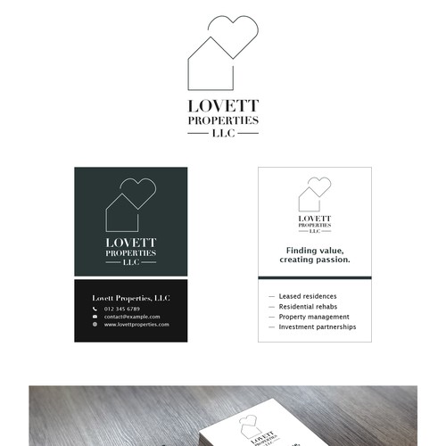 Lovett Properties Logo Logo & business card contest