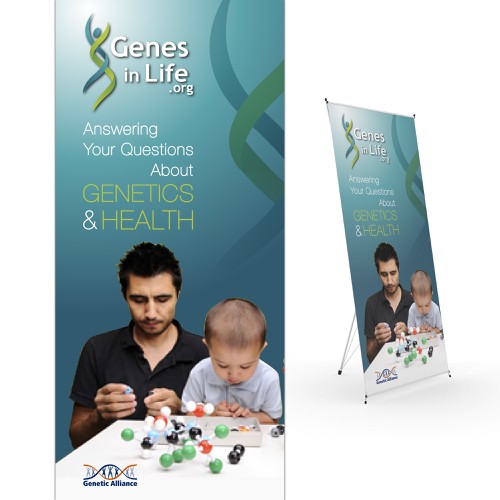 Create a conference poster for Genetic Alliance! Design by LocLe