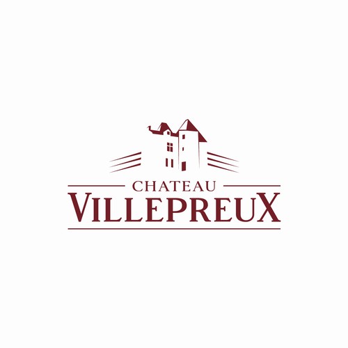 Modern new logo for French chateau and vineyard-ontwerp door desi9nart