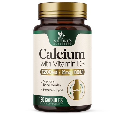 Calcium Plus Vitamin D3 Design Needed for Nature's Nutrition Design by UnderTheSea™