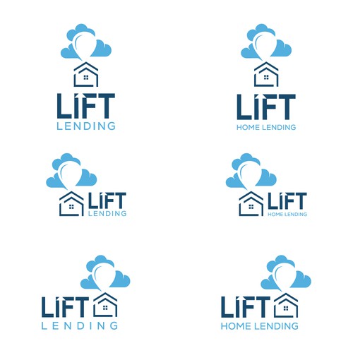 Lift Home Lending Logo Design by ArtByShahnaz™