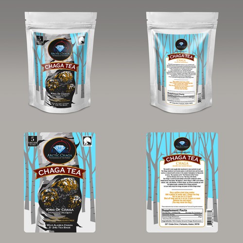 Arctic Chaga Label New Look Design by eselwe