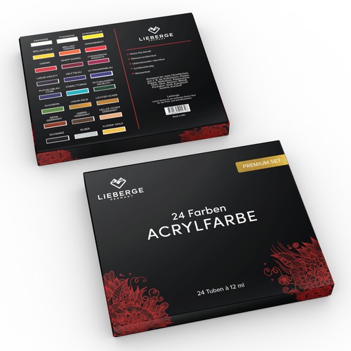 Creative packaging design for acrylic painting Design by CK Graphic