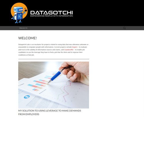 Clear, but cute, logo for a democratizing software movement Design by R O B