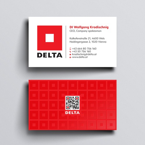 Diseño de DELTA Business Card Relaunch de Design sp