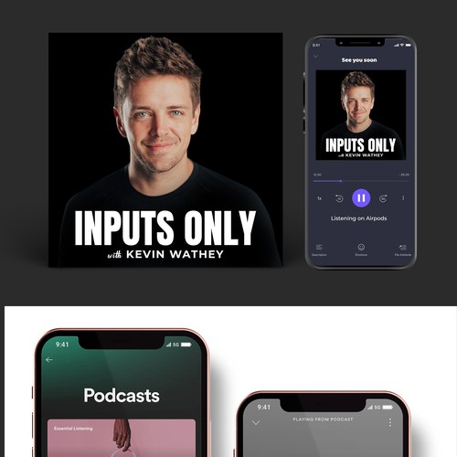 コンペ「Looking for a powerful Podcast Artwork design for a new show titles Inputs Only」のデザイン by ☑️ CreativeClan.™  ✌さん 