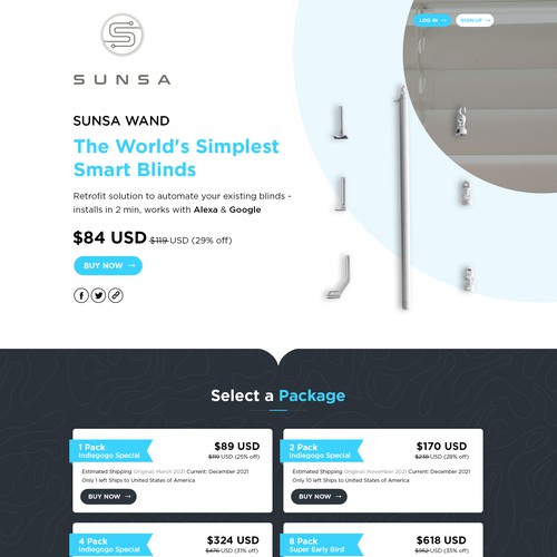 Shopify Design for New Smart Home Product! Design by Atul-Arts