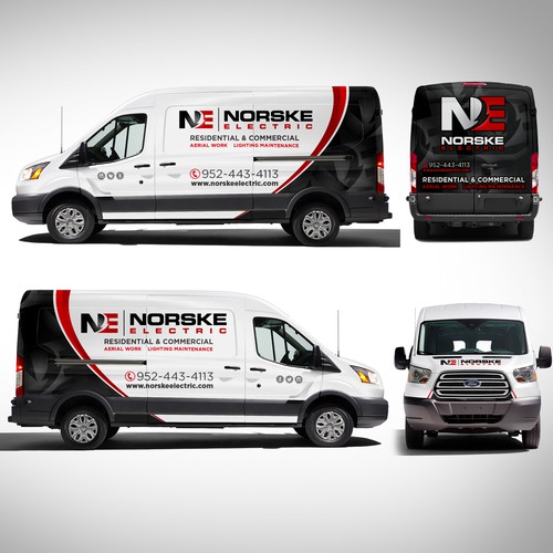 Van Wrap for Electrical Company - Logos and Specs attached! Design by J.Chaushev