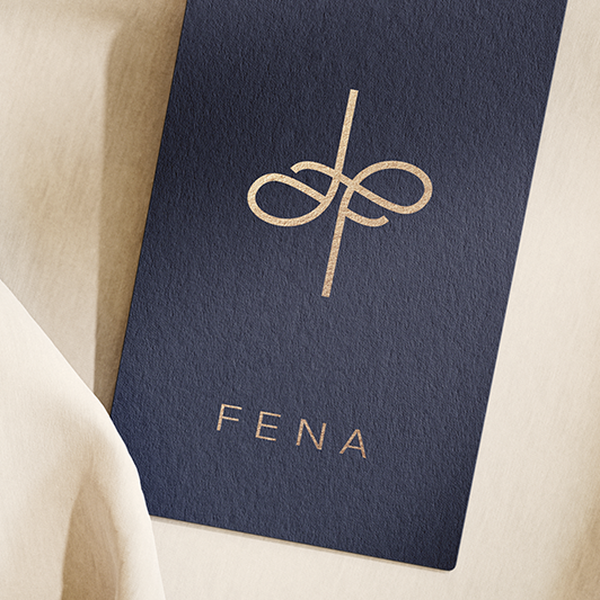 Flowing Elegance: Fena Monogram Design