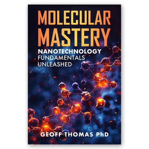 Create an eye-catching design for a first time author on the topic of nanotechnology. Design by Pixcellent