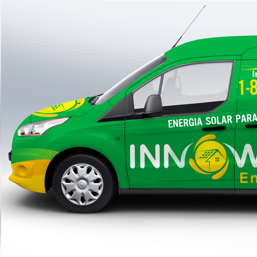 Create a capturing truck/car wrap for a Solar Installer on the Caribbean! Design by TANSA ART