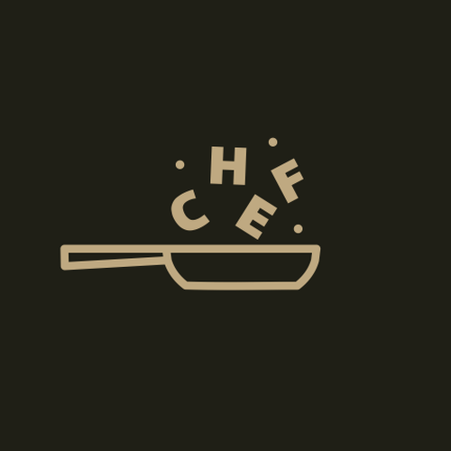 "CHEF": Food & Cooking Social Media Logo Design by BRGHT✦
