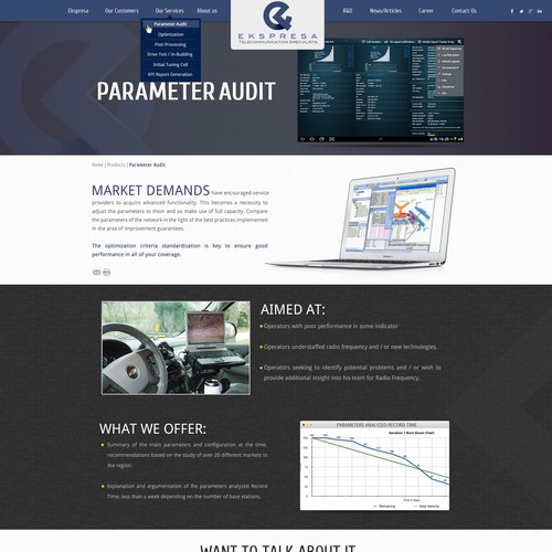 Parallax Website Design Wanted for Ekspresa Diseño de DezignLAB