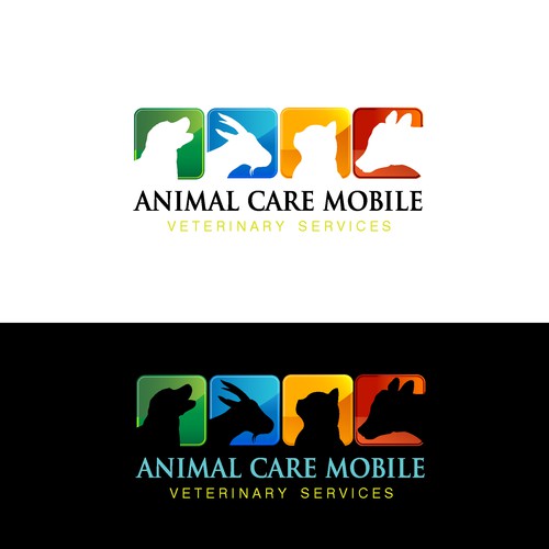 Mobile Veterinary Service Logo (variety of species) Design by pavkegalaksija