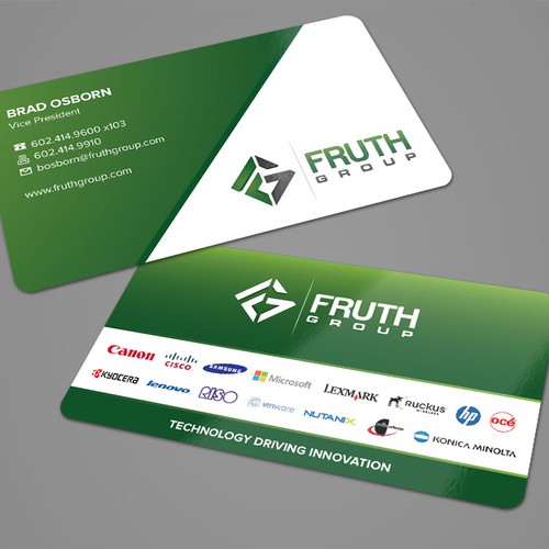 New High Tech Business Cards for High Tech Company Diseño de Fachri Iffat