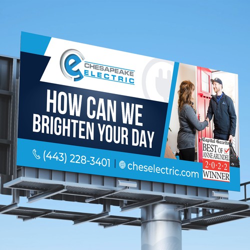 Chesapeake Electric Billboard Design by Dzhafir