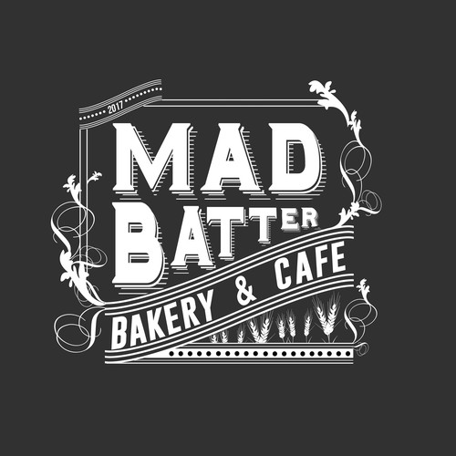  Mad  Batter Bakery Cafe  Logo  design contest