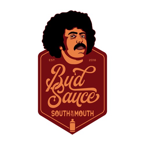 Powerful and eye catching BBQ sauce logo Design by Sawce Design Co.