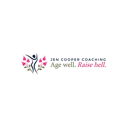 "Design a sophisticated, feminine, playful health coaching logo for women 40+" winning Logo & brand identity pack