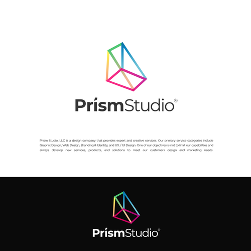 NEW creative logo design for Prism Studio Design by workhard_design