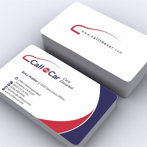business card for Call the Car Design by Shoaib Perfect