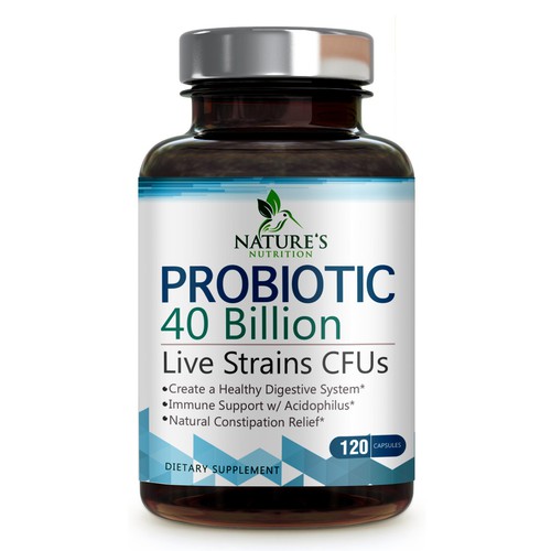 Nature's Nutrition Needs a "Beautiful Label" for our Probiotic Bottle. Design by agooshe