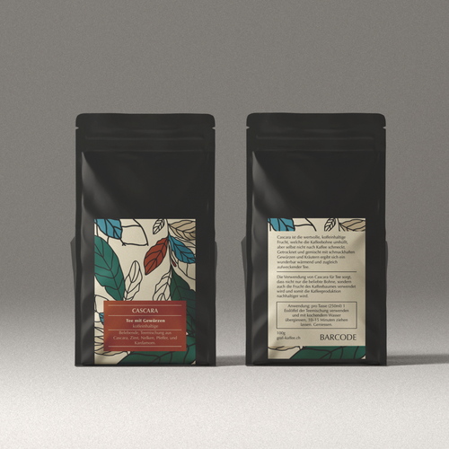 Design Cascara tea label por just.chaosofart