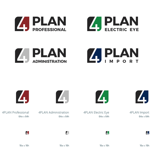 4PLAN Logo and Icons Design by lyubozar