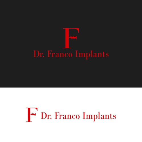 Luxury Dental Implant Logo Brand for World-Class Implant Surgeon appeal Patients and Other Doctors Design by yourbay