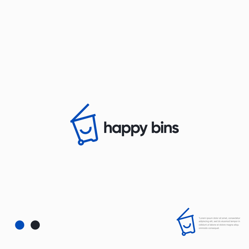 Powerful logo needed for new bin (trash can) cleaning business. Design by adipvtra™