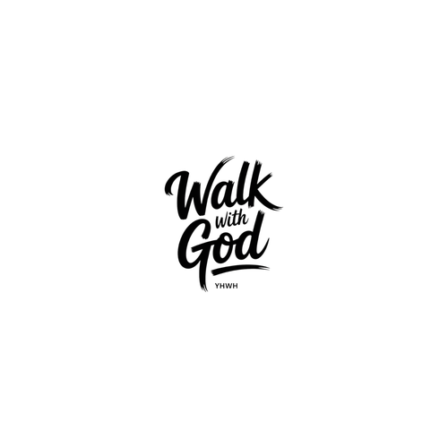 Walk With God Minimalist Luxury Logo for a Modern Faith & Fashion Brand Design by Flowbase