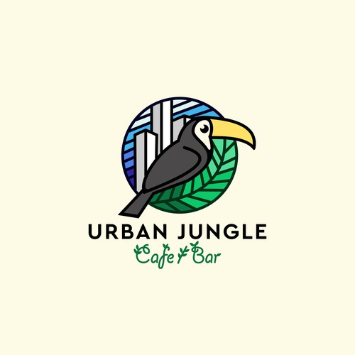 Logo for "Urban Jungle - Bar" - a jungle themed, modern and innovative restaurant Design by Byte&Pixel